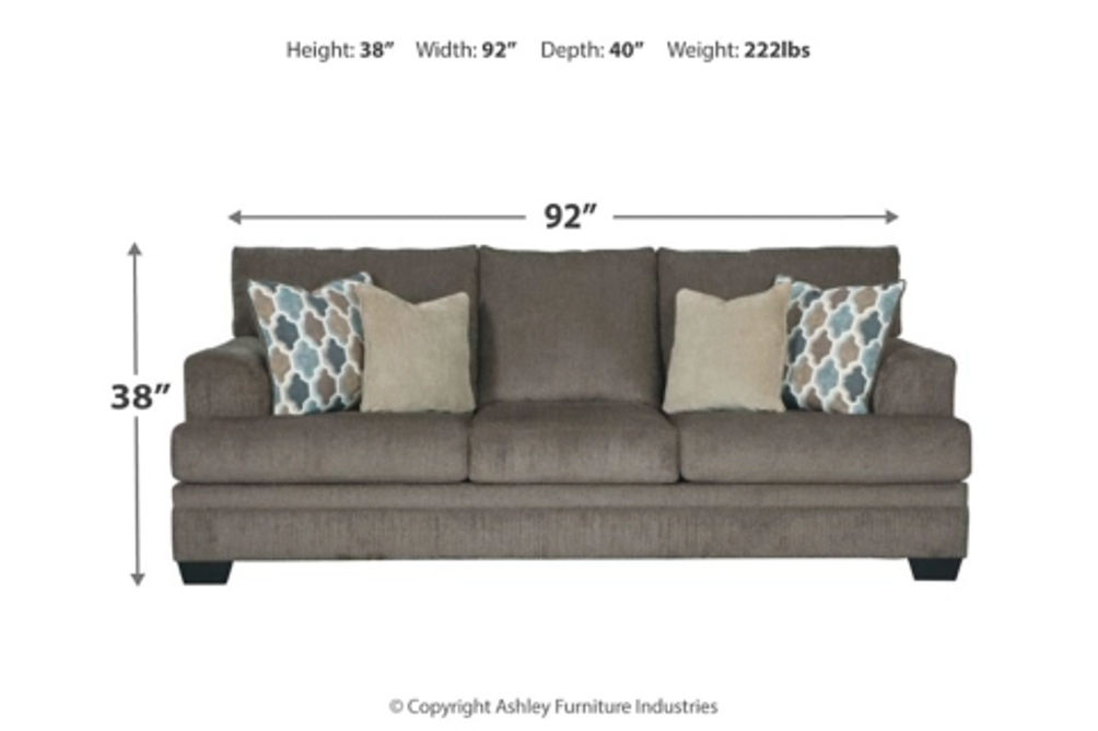 Signature Design by Ashley Dorsten Sofa Sleeper and Loveseat-Slate