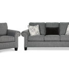 Benchcraft Agleno Sofa and Chair-Charcoal