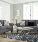 Benchcraft Agleno Sofa and Loveseat-Charcoal