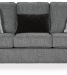 Benchcraft Agleno Sofa, Loveseat, Chair and Ottoman-Charcoal