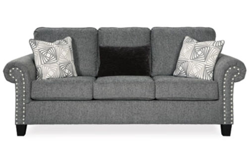 Benchcraft Agleno Sofa and Chair-Charcoal