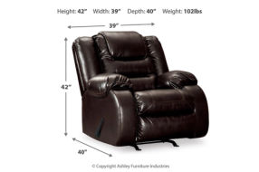 Signature Design by Ashley Vacherie Reclining Loveseat with Recliner