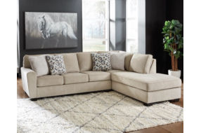 Signature Design by Ashley Decelle 2-Piece Sectional with Chaise-Putty