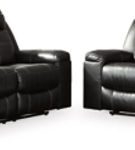 Signature Design by Ashley Kempten Reclining Sofa and Loveseat-Black