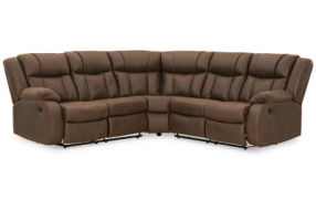 Signature Design by Ashley Trail Boys 2-Piece Reclining Sectional-Walnut