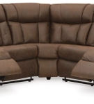 Signature Design by Ashley Trail Boys 2-Piece Reclining Sectional-Walnut