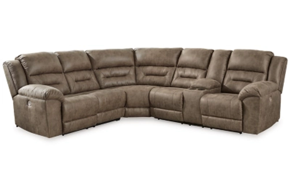 Signature Design by Ashley Ravenel 3-Piece Power Reclining Sectional-Fossil