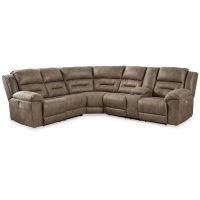 Signature Design by Ashley Ravenel 3-Piece Power Reclining Sectional-Fossil