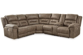 Signature Design by Ashley Ravenel 3-Piece Power Reclining Sectional-Fossil