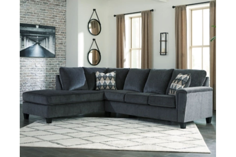 Signature Design by Ashley Abinger 2-Piece Sectional with Chaise-Smoke