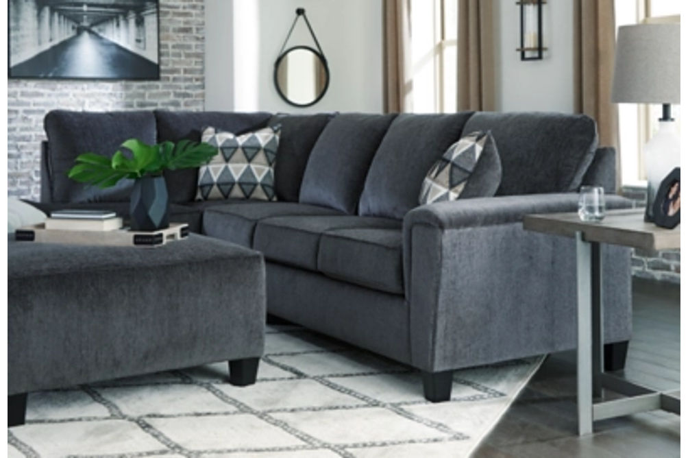 Signature Design by Ashley Abinger 2-Piece Sectional with Chaise-Smoke