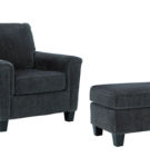 Signature Design by Ashley Abinger Chair and Ottoman-Smoke