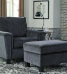 Signature Design by Ashley Abinger Chair and Ottoman-Smoke