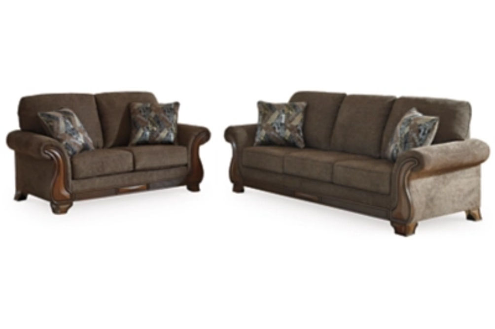 Benchcraft Miltonwood Sofa and Loveseat-Teak