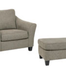 Benchcraft Barnesley Oversized Chair and Ottoman-Platinum