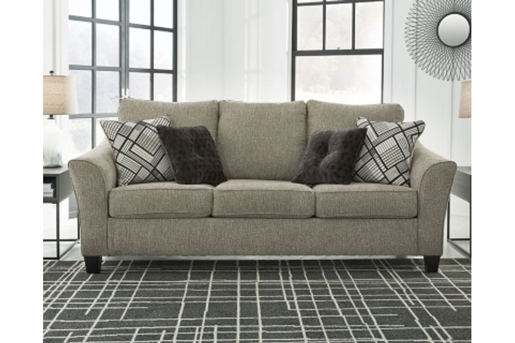 Benchcraft Barnesley Sofa and Oversized Chair-Platinum