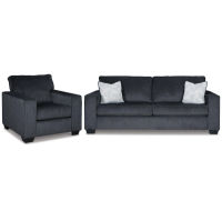 Signature Design by Ashley Altari Sofa Sleeper with Chair-Slate