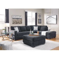 Signature Design by Ashley Altari 2-Piece Sectional and Ottoman-Slate