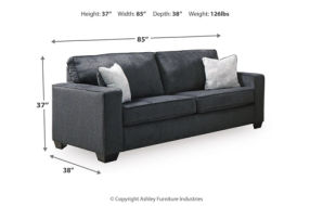 Signature Design by Ashley Altari Sofa, Loveseat, Chair and Ottoman-Slate