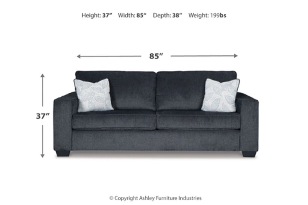 Signature Design by Ashley Altari Sofa Sleeper and Loveseat-Slate