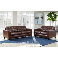 Signature Design by Ashley Altonbury Sofa and Loveseat-Walnut