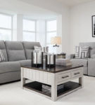 Signature Design by Ashley Biscoe Power Reclining Sofa and Loveseat-Pewter