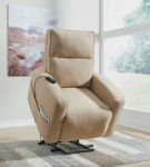 Signature Design by Ashley Starganza Power Lift Recliner-Taupe