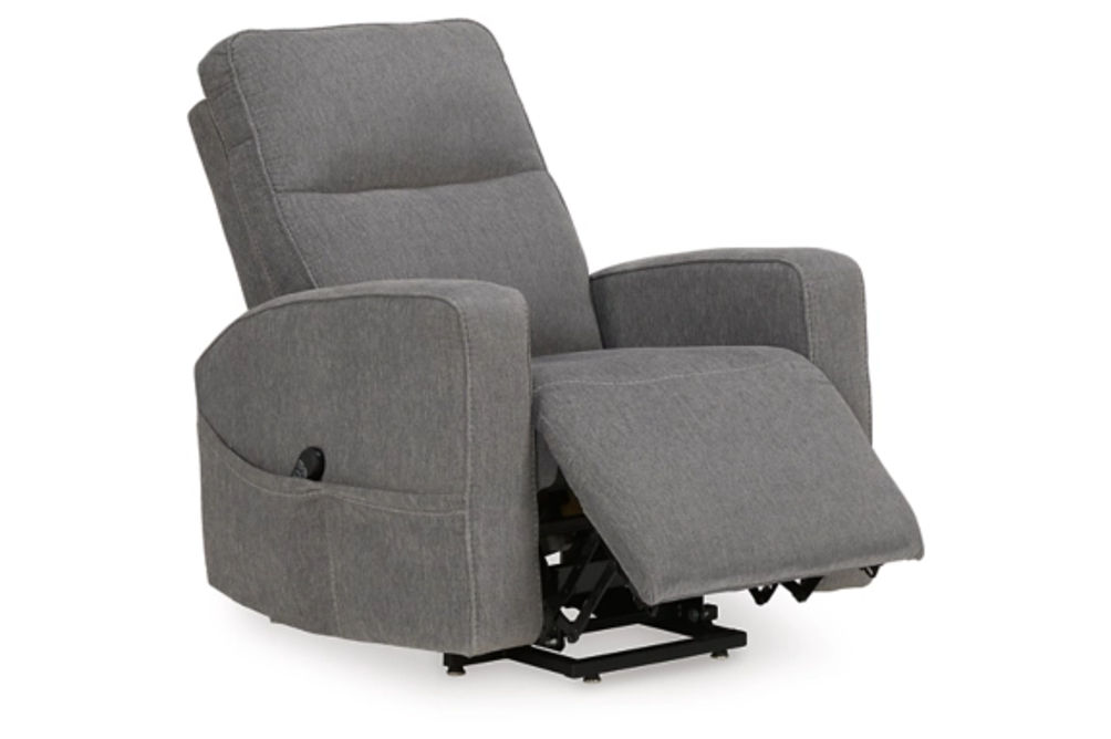 Signature Design by Ashley Starganza Power Lift Recliner-Gray