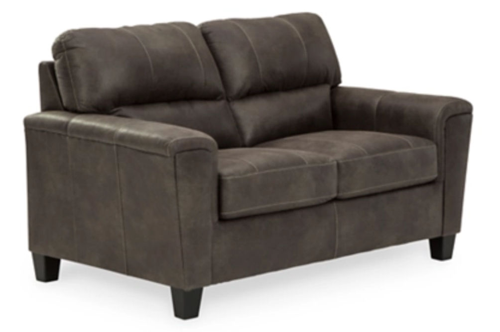 Signature Design by Ashley Navi Sofa, Loveseat and Recliner-Smoke