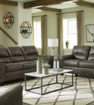 Signature Design by Ashley Navi Sofa, Loveseat and Recliner-Smoke