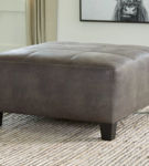 Signature Design by Ashley Navi 2-Piece Sectional and Ottoman-Smoke