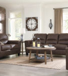 Signature Design by Ashley Navi Sofa, Loveseat and Recliner-Chestnut