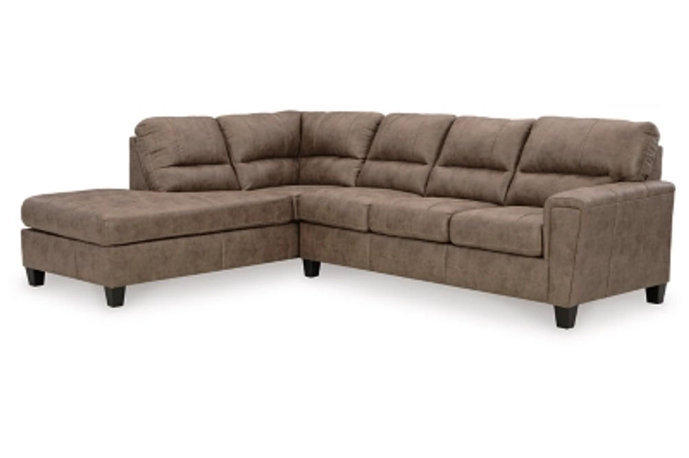 Signature Design by Ashley Navi 2-Piece Sectional Sofa Chaise-Fossil