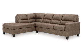 Signature Design by Ashley Navi 2-Piece Sectional Sofa Chaise-Fossil