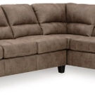 Signature Design by Ashley Navi 2-Piece Sectional Sofa Sleeper Chaise-Fossil