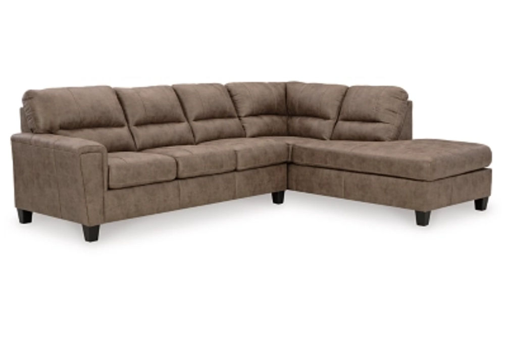 Signature Design by Ashley Navi 2-Piece Sectional Sofa Chaise-Fossil