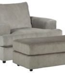 Signature Design by Ashley Soletren Oversized Chair and Ottoman-Ash
