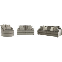 Signature Design by Ashley Soletren Sofa, Loveseat and Accent Chair-Ash