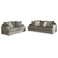 Signature Design by Ashley Soletren Sofa and Loveseat-Ash
