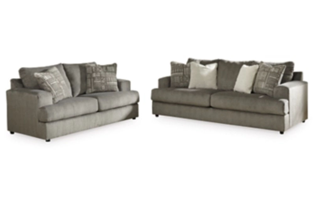 Signature Design by Ashley Soletren Sofa and Loveseat-Ash