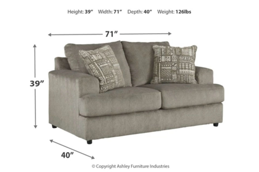 Signature Design by Ashley Soletren Sofa and Loveseat-Ash