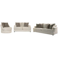 Signature Design by Ashley Soletren Sofa, Loveseat and Accent Chair-Stone