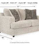 Signature Design by Ashley Soletren Sofa, Loveseat and Oversized Chair-Stone