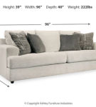 Signature Design by Ashley Soletren Sofa Sleeper and Oversized Chair-Stone