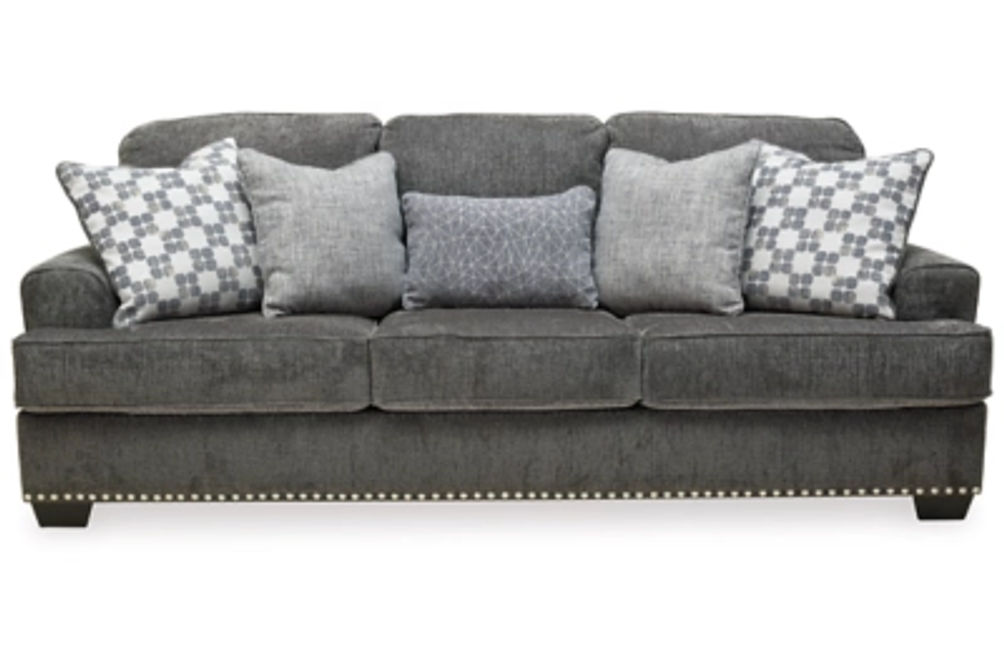 Benchcraft Locklin Sofa, Loveseat, and Chair-Carbon