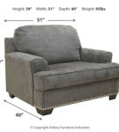 Benchcraft Locklin Sofa, Loveseat, and Chair-Carbon