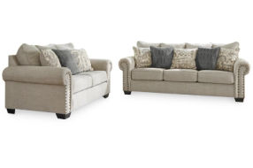 Signature Design by Ashley Zarina Sofa and Loveseat-Jute