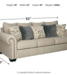 Signature Design by Ashley Zarina Sofa and Chair-Jute