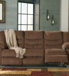 Signature Design by Ashley Tulen Reclining Sofa with Recliner-Chocolate