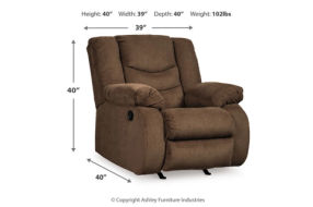 Signature Design by Ashley Tulen Reclining Loveseat and Recliner-Chocolate